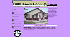 Desktop Screenshot of fourleggedlodgemn.com